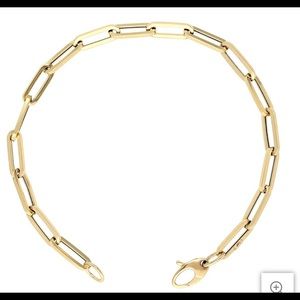 14k gold paper clips bracelets
